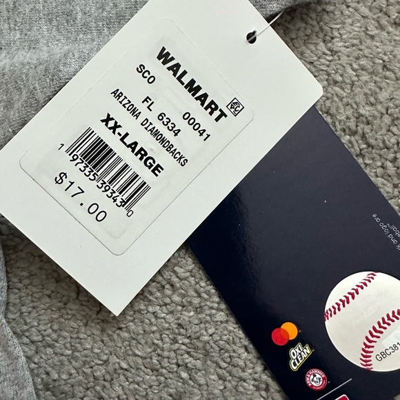 Arizona Diamondbacks Baseball Short Sleeve T-Shirt Heathered Grey XXL Unisex - Picture 3 of 6